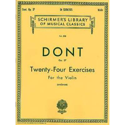 0073999543308 - 24 Exercises op 37 for the violin 0073999543308 - 24 Exercises op 37 for the violin
