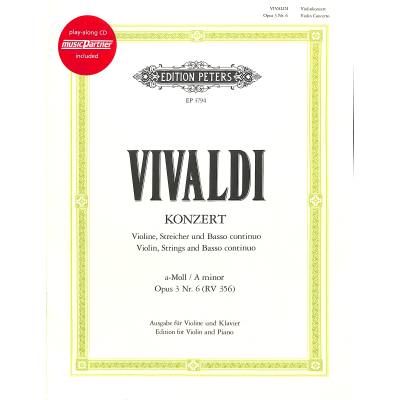 9790014108335 - Concerto grosso a-moll op 3 6 RV 356 F 1 176 T 411 9790014108335 - Concerto grosso a-moll op 3 6 RV 356 F 1 176 T 411