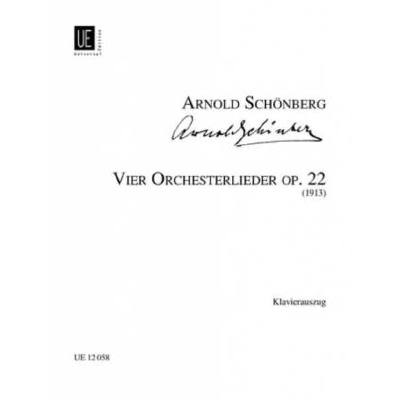 9790008014352 - 4 Orchesterlieder op 22 9790008014352 - 4 Orchesterlieder op 22