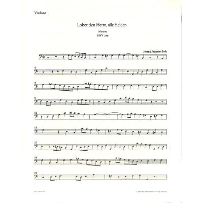 Lobet den Herrn alle Heiden BWV 230