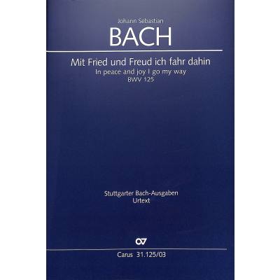 9790007095253 - Mit Fried und Freud fahr ich dahin (Klavierauszug) - Johann Sebastian Bach Kartoniert (TB)