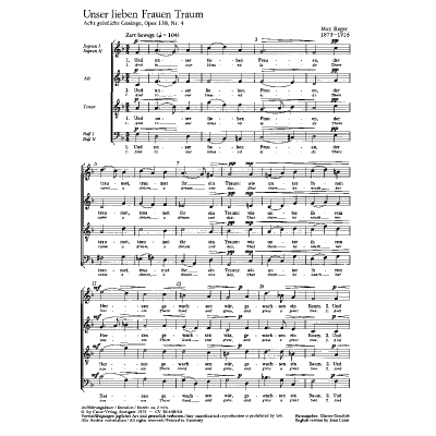 9790007081850 - Unser Lieben Frauen Traum op 138 4