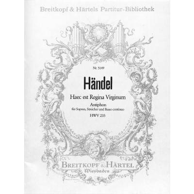 9790004208915 - Haec est regina virginum HWV 235