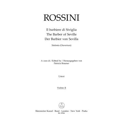 9790006538300 - Il barbiere di Siviglia - Ouvertüre