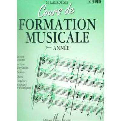 COURS DE FORMATION MUSICALE 3 ANNEE