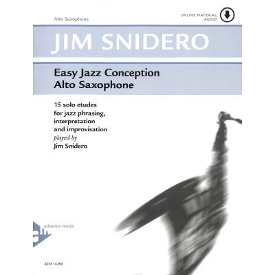 0805095147605 - Easy Jazz Conception Alto Sax w Audio-CD - Jim Snidero Geheftet