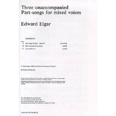 9780853605669 - 3 unaccompanied part songs 9780853605669 - 3 unaccompanied part songs