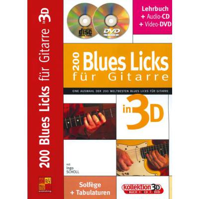 200 Blues Licks für Gitarre in 3 D