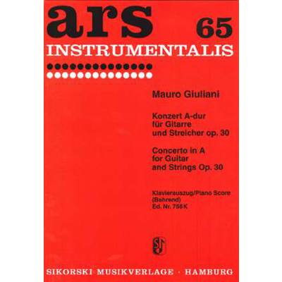 9790003008714 - Konzert 1 A-Dur op 30 9790003008714 - Konzert 1 A-Dur op 30