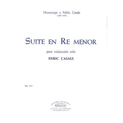 9790350306853 - Suite d-moll (homenaje a Pablo Casals)