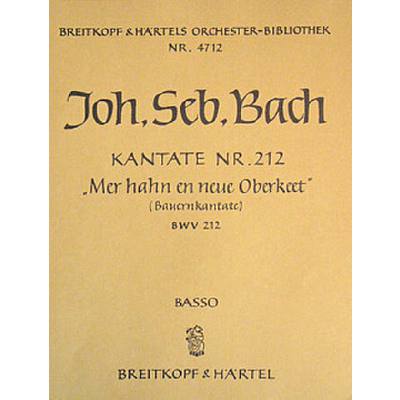 9790004319505 - Kantate 212 mer hahn en neue Oberkeet BWV 212 (Bauernkantate) 9790004319505 - Kantate 212 mer hahn en neue Oberkeet BWV 212 (Bauernkantate)