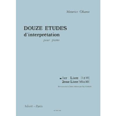 12 Etudes d'interpretation 1 (Nr 1-6)