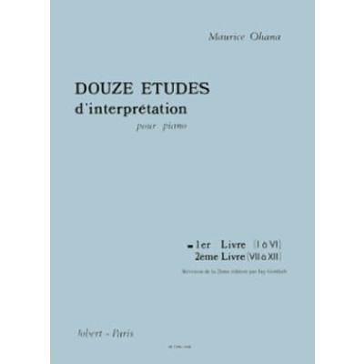 9790230810487 - 12 Etudes dinterpretation 1 (Nr 1-6)