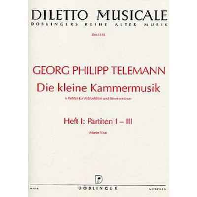 9790012186991 - Die kleine Kammermusik (6 Partiten 1)