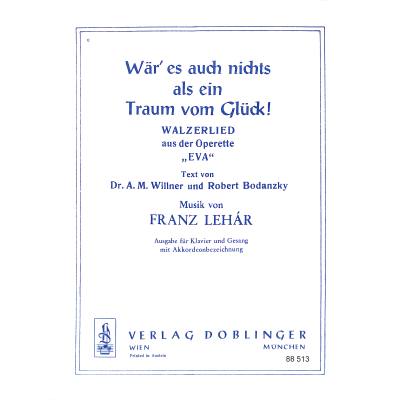 9790012048329 - Wär es auch nichts als ein Traum vom Glück 9790012048329 - Wär es auch nichts als ein Traum vom Glück