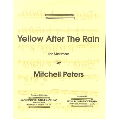 Yellow after the rain for marimba