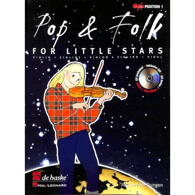 9789043108348 - Pop & Folk for Little Stars für Violine m Audio-CD - Jos van den Dungen Geheftet