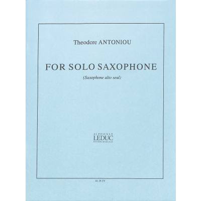 9790046292750 - For solo saxophone