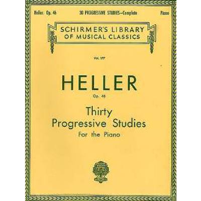 0073999002409 - 30 Progressive Studies Op 46 (Complete) - Stephen Heller Kartoniert (TB)