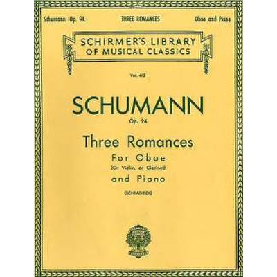 Robert Schumann Drei Romanzen Op 94 Klarinette Klavier - Günstig Kaufen