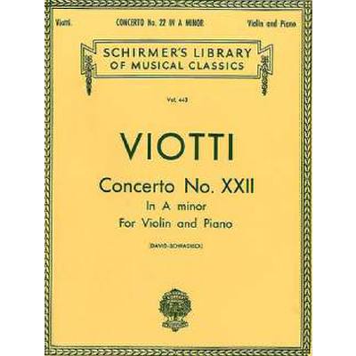 0073999549805 - Concerto 22 a-moll 0073999549805 - Concerto 22 a-moll