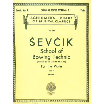 0073999596717 - School of bowing technics violin book 2