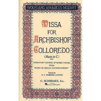 0073999253108 - Messe für Erzbischof colloredo in C KV 337 0073999253108 - Messe für Erzbischof colloredo in C KV 337