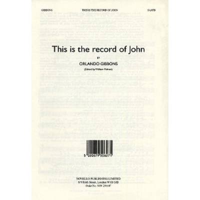5026795062714 - This is the record of John 5026795062714 - This is the record of John