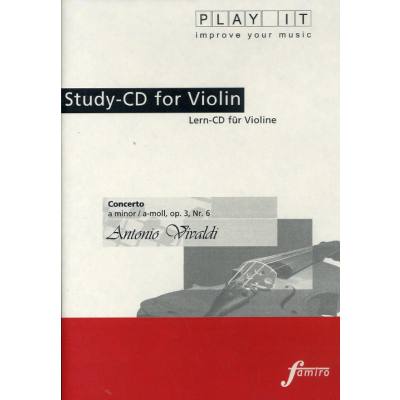 4035766500200 - Play It - Lern-CD für Violine Concerto op 3 Nr 6 a-moll - Various (CD)