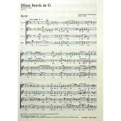 9790007080143 - Missa brevis G-Dur op 151 (Missa St Crucis)