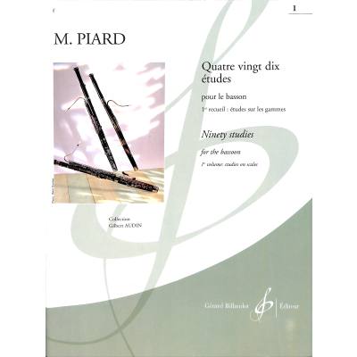 9790043002819 - 90 Etudes 1 - Etudes sur le gammes