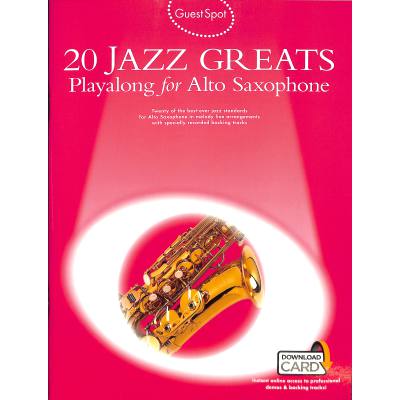 9780711988545 - Noten Guest Spot 20 Jazz Greats Altsaxophon incl Audio-download AM970464R