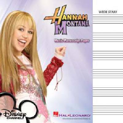 9781423462354 - Hannah Montana music manuscript paper