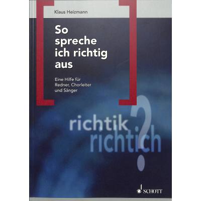 9783795704476 - So spreche ich richtig aus - Klaus Heizmann Kartoniert (TB)