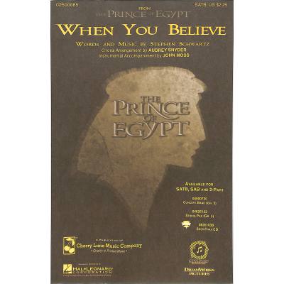 0073999932317 - When you believe 0073999932317 - When you believe