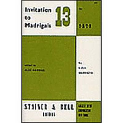 9790220208638 - Invitation to Madrigals 13