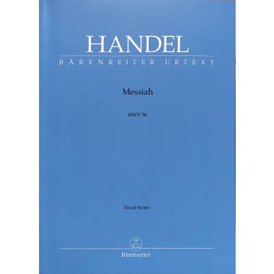 9790006442843 - Urtext   Der Messias HWV 56 (englisch) Klavierauszug Messiah Vocal score - Georg Friedrich Händel Kartoniert (TB)