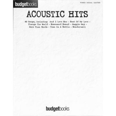 9781846093647 - Noten Budget books - acoustic Hits für Klavier Gitarre & Gesang HL 90002792