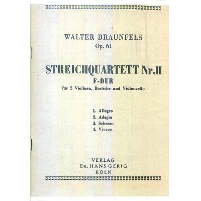 9990000054015 - Quartett 2 F-Dur op 61 9990000054015 - Quartett 2 F-Dur op 61