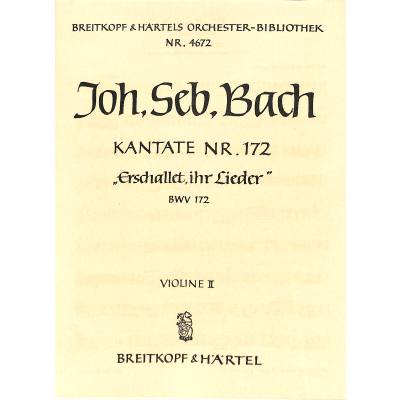 9790004318478 - Kantate 172 erschallet ihr Lieder BWV 172