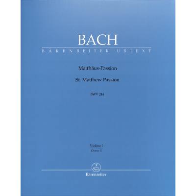 9790006462339 - Matthäus Passion BWV 244