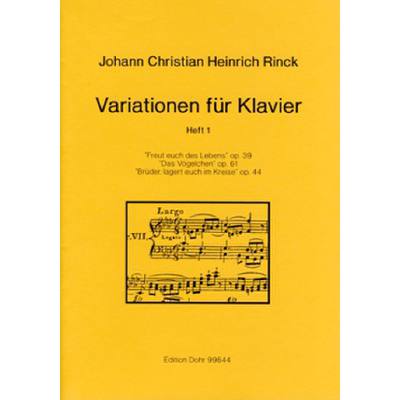 9790202006443 - Variationen für Klavier 1