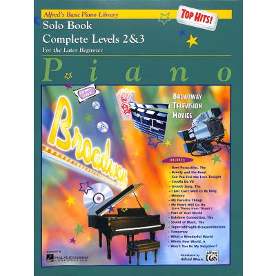 Alfred's basic piano library - Solo book 2 + 3 | Top Hits | Broadway
