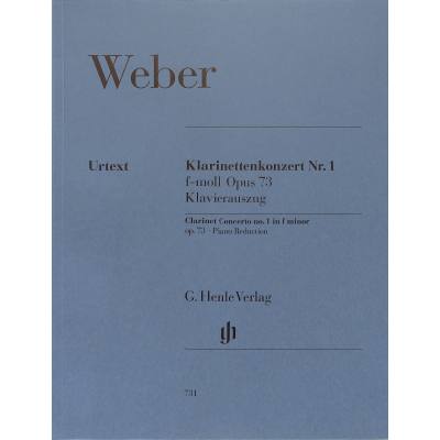 9790201807317 - Klarinettenkonzert Nr1 f-Moll op73 Klavierauszug - Carl Maria von - Klarinettenkonzert Nr 1 f-moll op 73 Weber Kartoniert (TB)