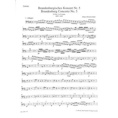 Brandenburgisches Konzert 5 D-Dur BWV 1050 + 1050a