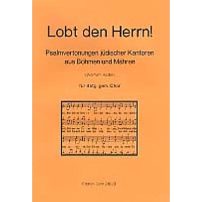 9790202008331 - Lobt den Herrn - Psalmvertonungen jüdischer Kantoren aus Böhmen und Mähren