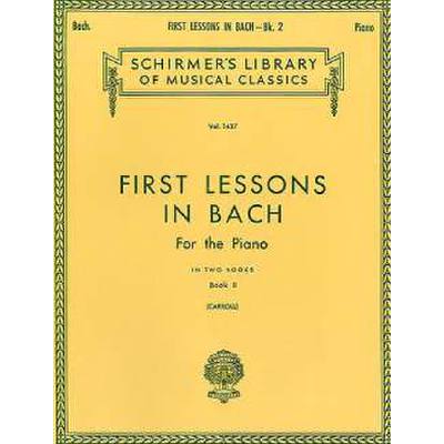 First lessons in Bach 2