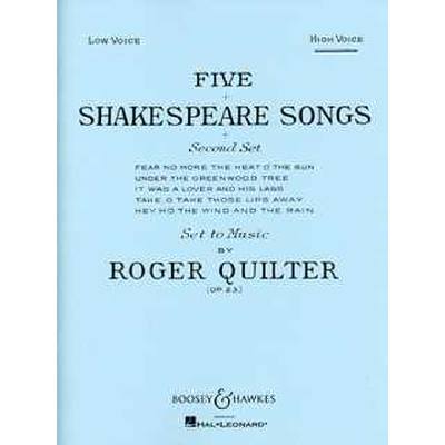 0073999092677 - 5 Shakespeare songs op 23