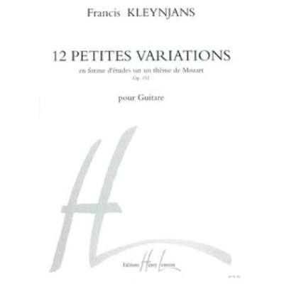 9790230967761 - 12 petites Variations sur un theme de Mozart op 152