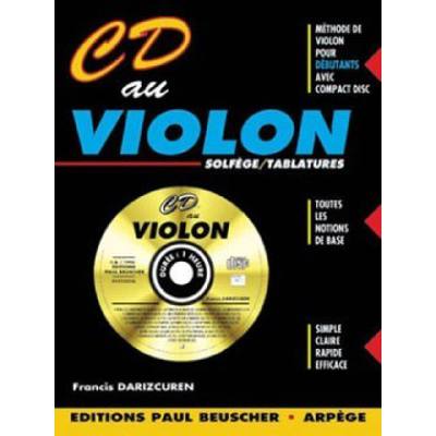 3137990009274 - CD au violon - solfege   tablatures